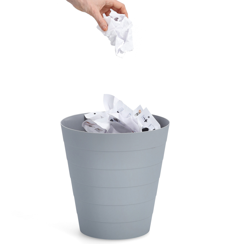 Καλάθι Απορριμμάτων (Φ29x30) Z-L 13.5lt Grey 18108