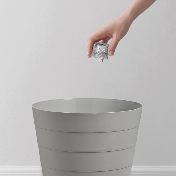 Καλάθι Απορριμμάτων (Φ29x30) Z-L 13.5lt Grey 18108