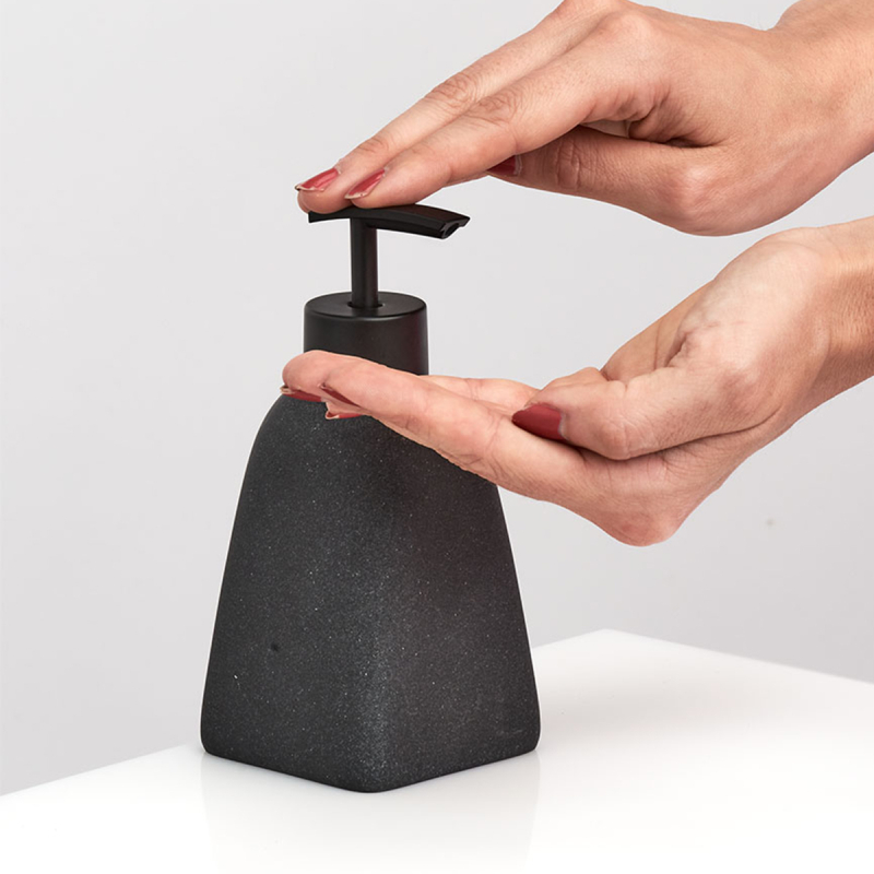 Dispenser Μπάνιου 220ml (7x7x15.7) Z-L Dark Stone 18891