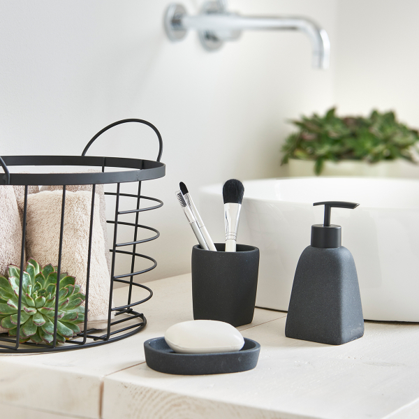 Dispenser Μπάνιου 220ml (7x7x15.7) Z-L Dark Stone 18891