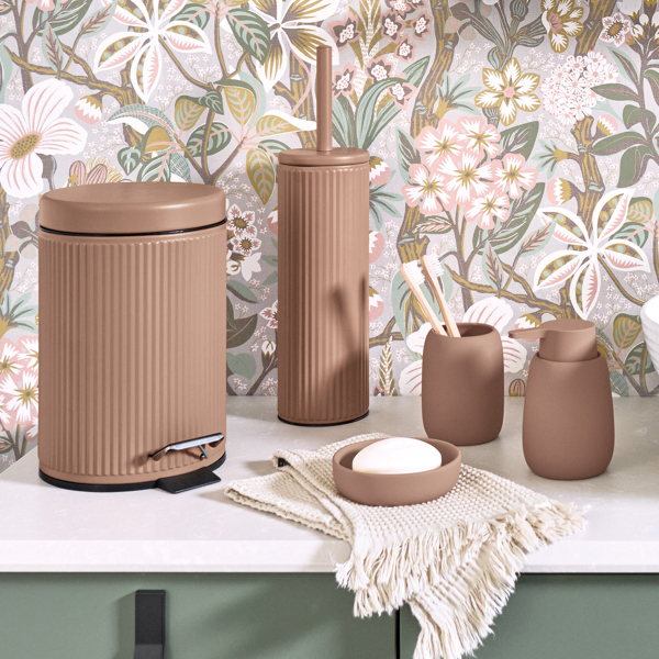 Κάδος Απορριμμάτων Μπάνιου (Φ17x26) Z-L 3lt Mocca 18963