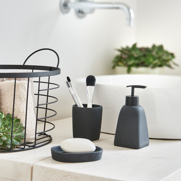 Ποτηροθήκη Μπάνιου (7.7x7.7x8.8) Z-L Dark Stone 18892