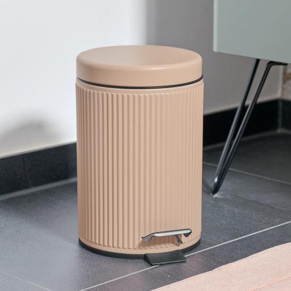Κάδος Απορριμμάτων Μπάνιου (Φ17x26) Z-L 3lt Almond 18964