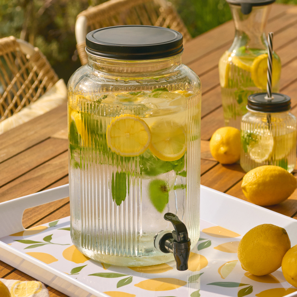 Βάζο Γυάλινο Με Βρυσάκι 3.9lt Z-L 19655