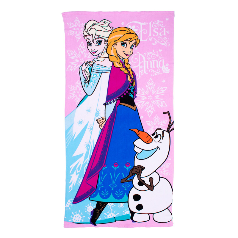 Παιδική Πετσέτα Θαλάσσης Microfiber (70x140) Dimcol Frozen 28 Pink