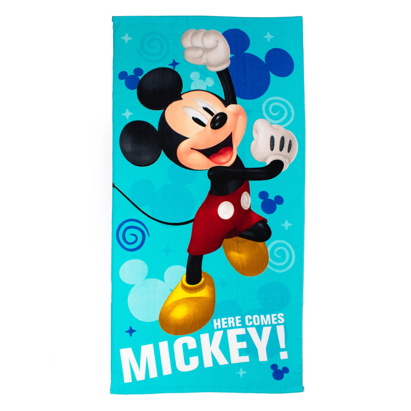 Παιδική Πετσέτα Θαλάσσης Microfiber (70x140) Dimcol Mickey 14 Sky Blue