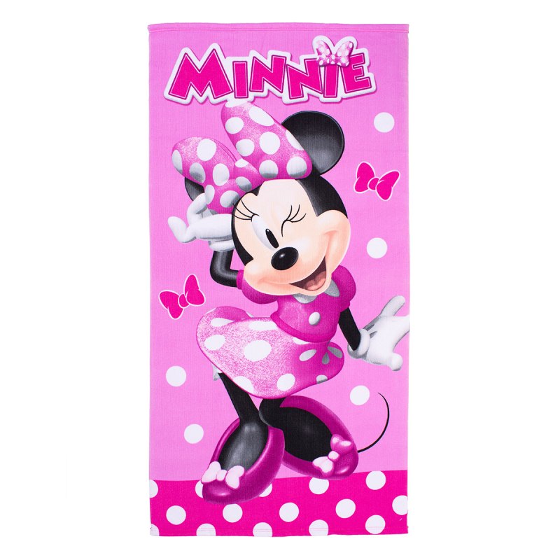 Παιδική Πετσέτα Θαλάσσης Microfiber (70x140) Dimcol Minnie 28 Pink