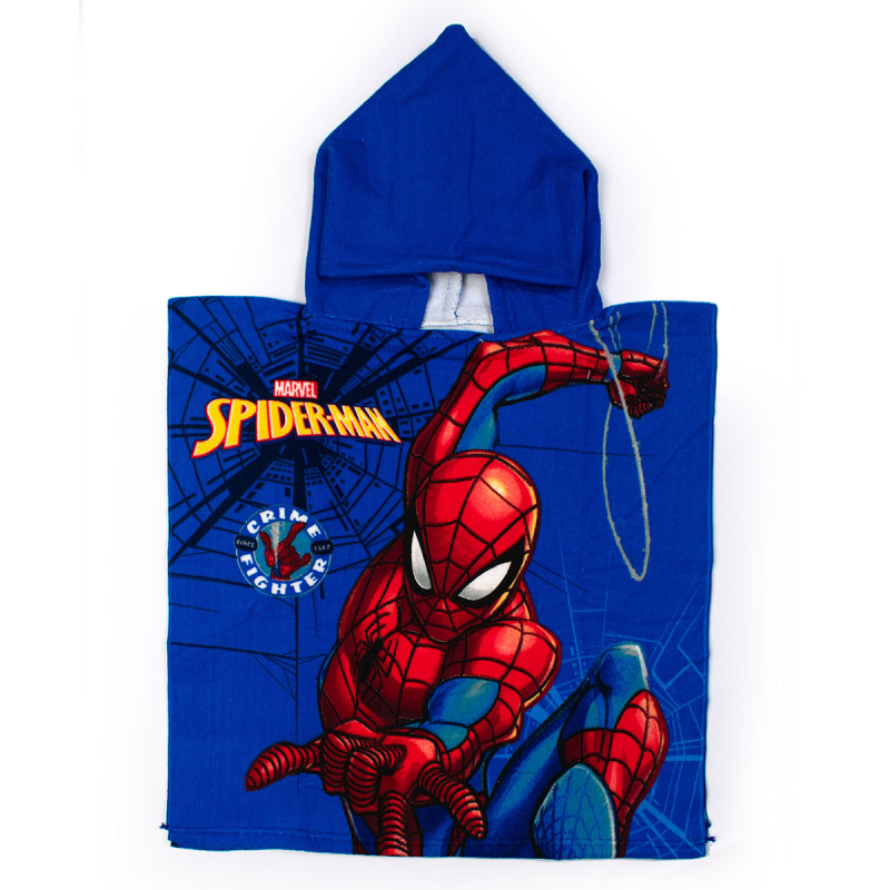 Παιδικό Πόντσο (50x100) Dimcol Spider-Man 95 Blue