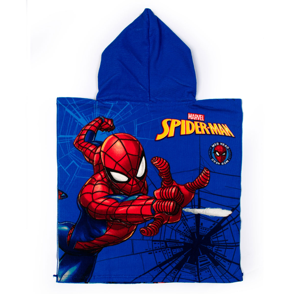 Παιδικό Πόντσο (50x100) Dimcol Spider-Man 95 Blue