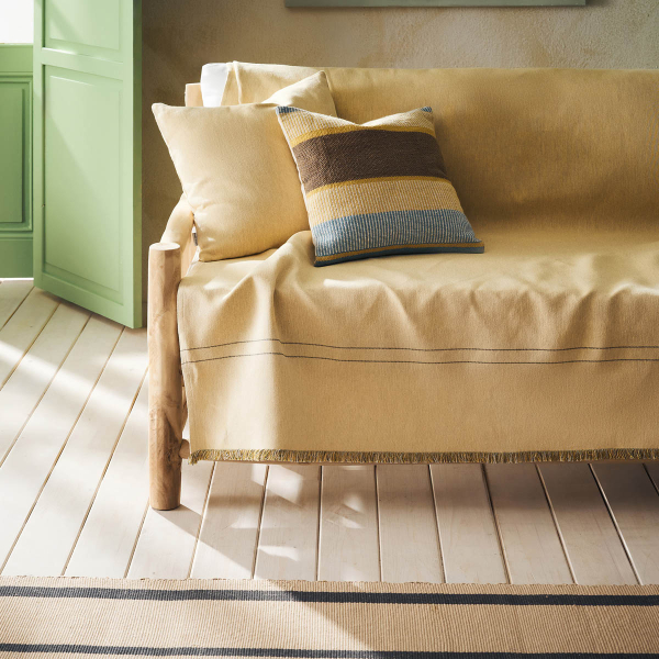 Ριχτάρι Πολυθρόνας (180x180) Gofis Home Ziyi Wheat Yellow 339/04