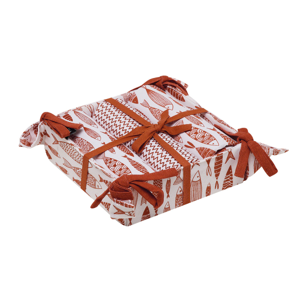 Ποτηρόπανα + Καλάθι Ψωμιού (Σετ 4τμχ) Kentia Loft Pane 251