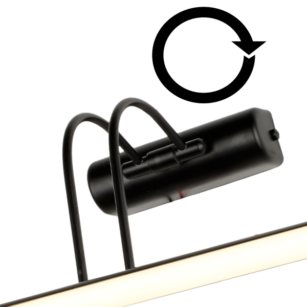 Απλίκα Τοίχου LED 3 CCT Heronia Curve 01-0399 Black