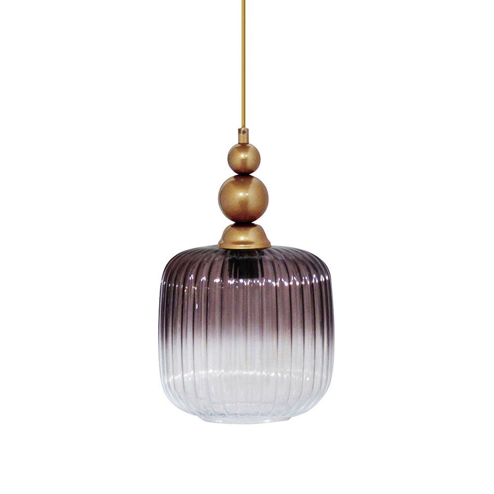 Φωτιστικό Οροφής Μονόφωτο Heronia Pendel 02-0432 Fume Lilac Home Φωτιστικά Spitishop