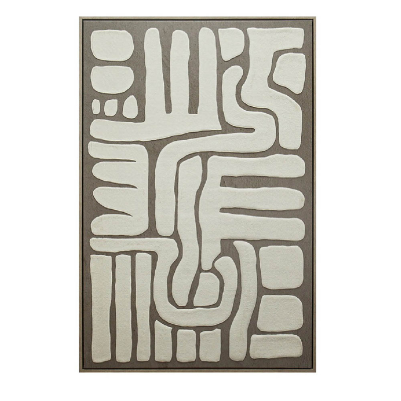 Πίνακας Με Κορνίζα (60x90) Espiel Καφέ/Μπεζ FAL311