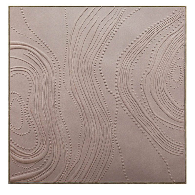 Πίνακας Με Κορνίζα (80x80) Espiel Σομόν FAL314