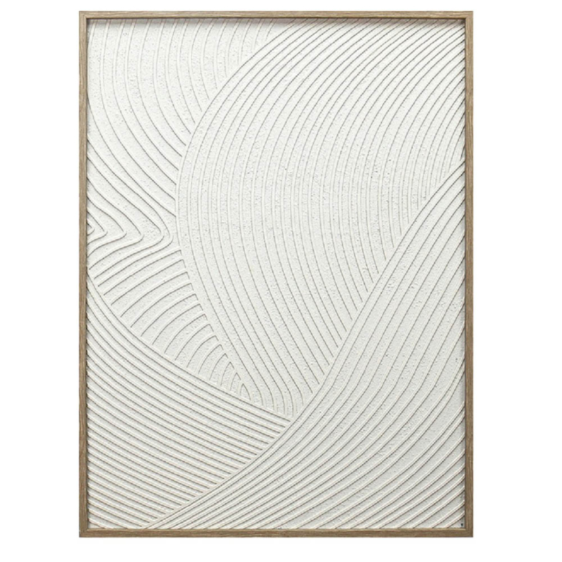 Πίνακας Με Κορνίζα (60x80) Espiel Λευκό FAL316