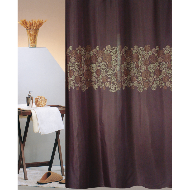 Κουρτίνα Μπάνιου (240x180) Με Κρίκους San Lorentzo