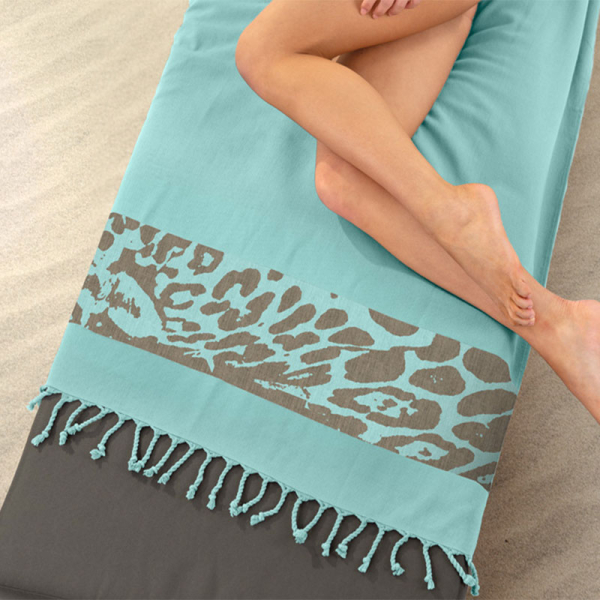 Πετσέτα Θαλάσσης - Παρεό (90x170) Guy Laroche Pestemal 24 Aqua