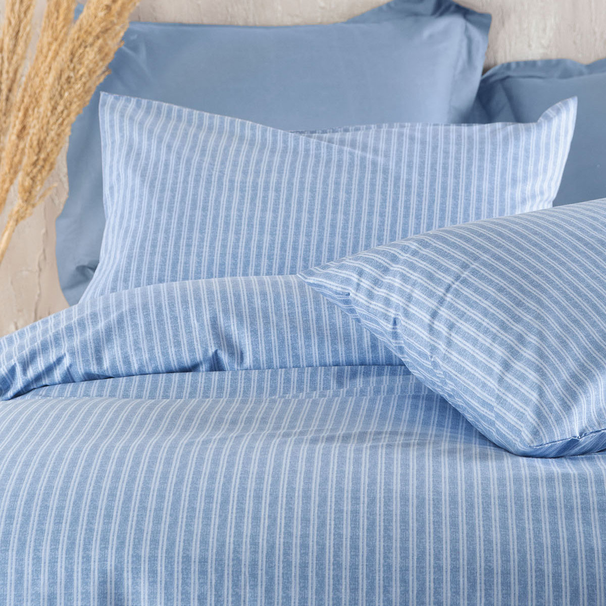 Σεντόνια King Size (Σετ) Rythmos Next Masters Blue Home Λευκά Είδη Κρεβατοκάμαρας Spitishop