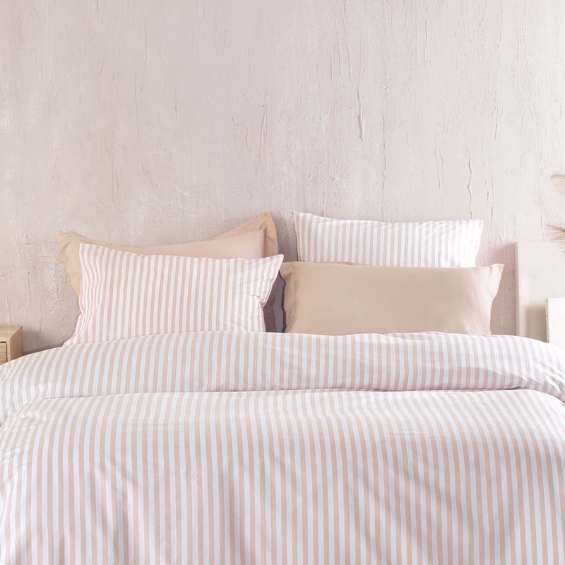 Ζεύγος Μαξιλαροθήκες (50x70) Rythmos Diva Eloise Beige