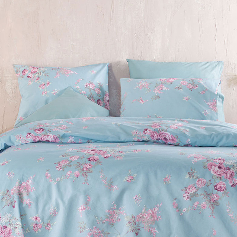 Ζεύγος Μαξιλαροθήκες (50x70) Rythmos Nova Springtime Blue