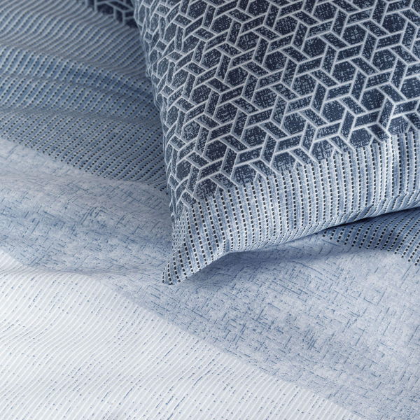 Ζεύγος Μαξιλαροθήκες (50x70) Rythmos Next Robin Blue