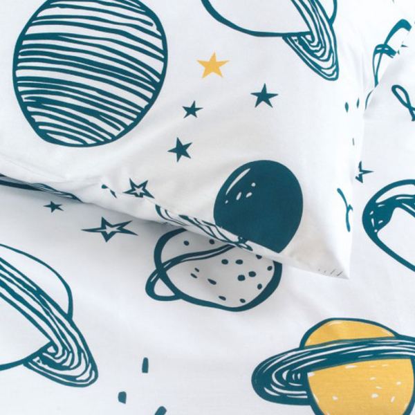 Ζεύγος Μαξιλαροθήκες (50x70) Rythmos Symbol Saturn White