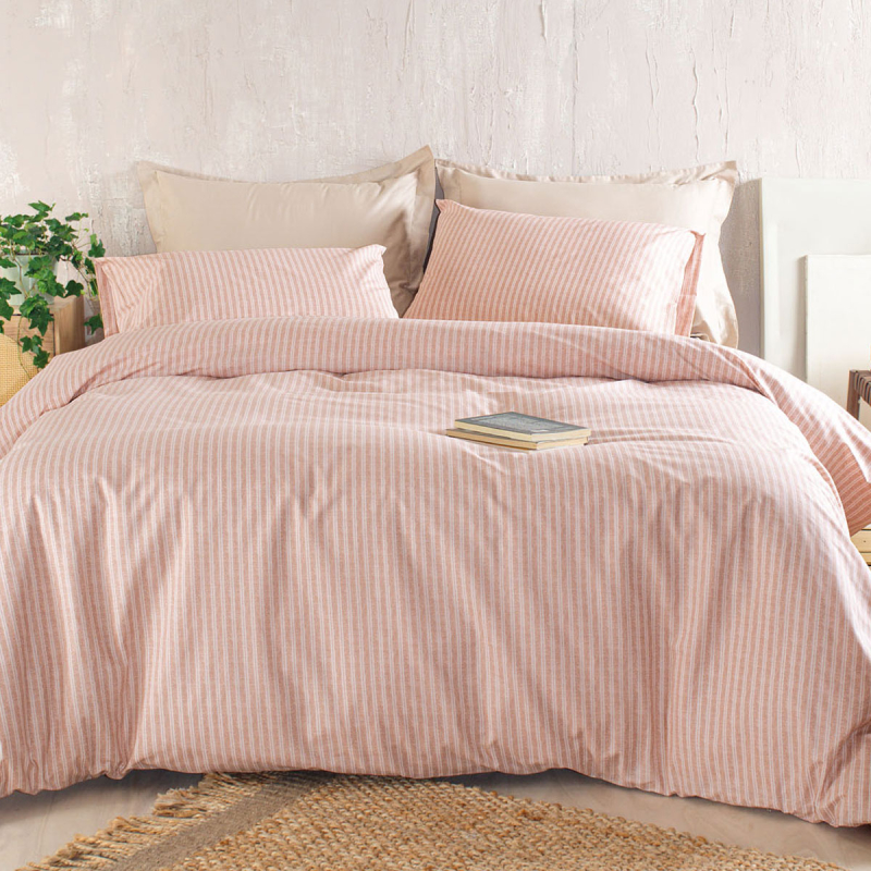 Παπλωματοθήκη Μονή (Σετ 160x250) Rythmos Next Masters Pink