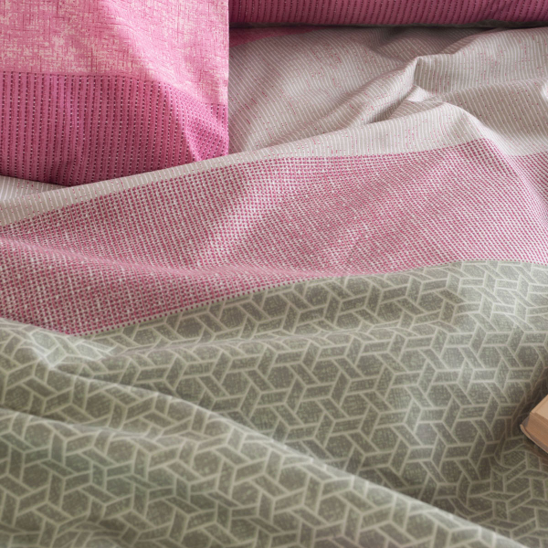 Παπλωματοθήκη Υπέρδιπλη (Σετ 225x250) Rythmos Next Robin Pink