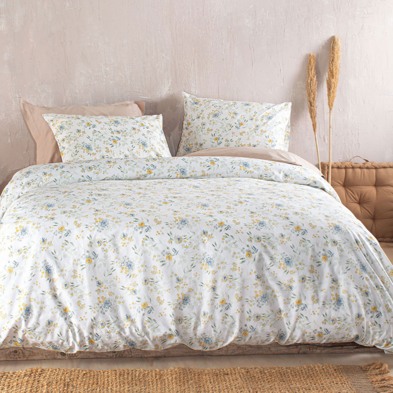 Παπλωματοθήκη Μονή (Σετ 160x250) Rythmos Diva Sorin Blue