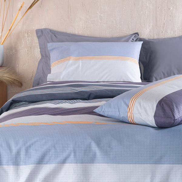 Κουβερλί Μονό (Σετ 160x240) Rythmos Diva Boost Blue