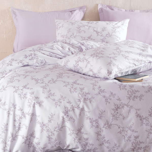 Κουβερλί Μονό (Σετ 160x240) Rythmos Symbol Odet Purple