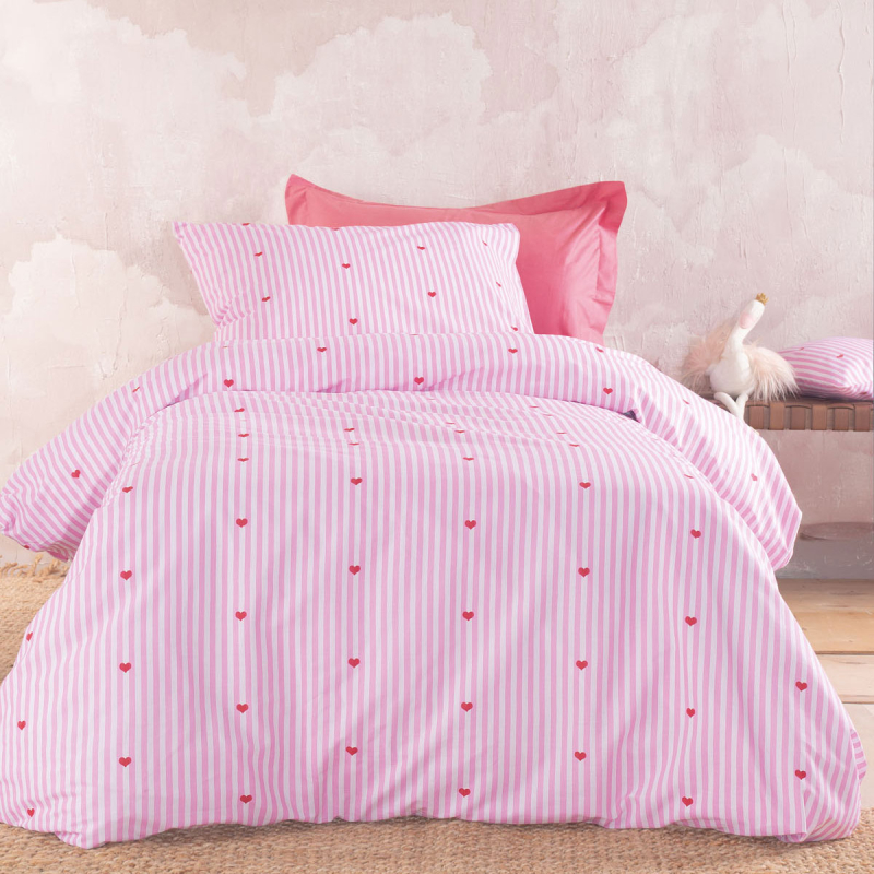 Κουβερλί Μονό (Σετ 160x240) Rythmos Symbol Young Heart