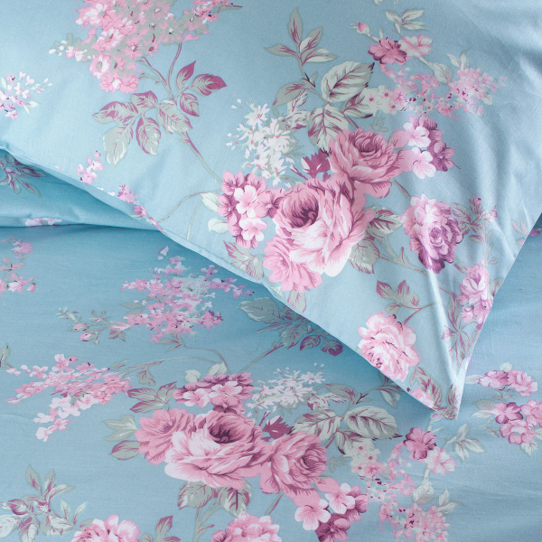 Κουβερλί Μονό (Σετ 160x240) Rythmos Nova Springtime Blue