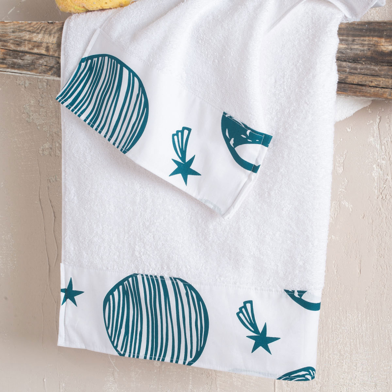 Παιδικές Πετσέτες (Σετ 2τμχ) Rythmos Saturn White 500gsm