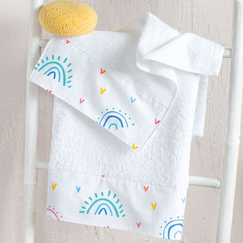 Παιδικές Πετσέτες (Σετ 2τμχ) Rythmos Rainbow 500gsm