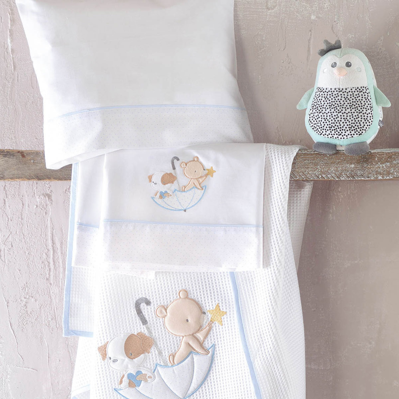 Σεντόνια Κούνιας (Σετ) Rythmos Umbrella Flight Ciel