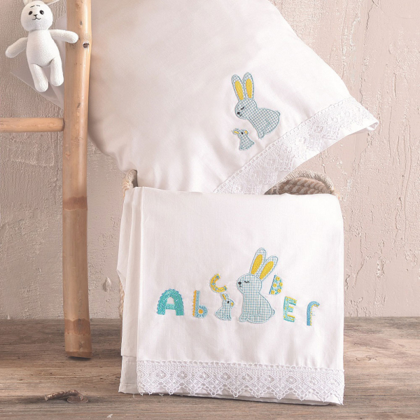 Σεντόνια Κούνιας (Σετ) Rythmos Miffy Ciel