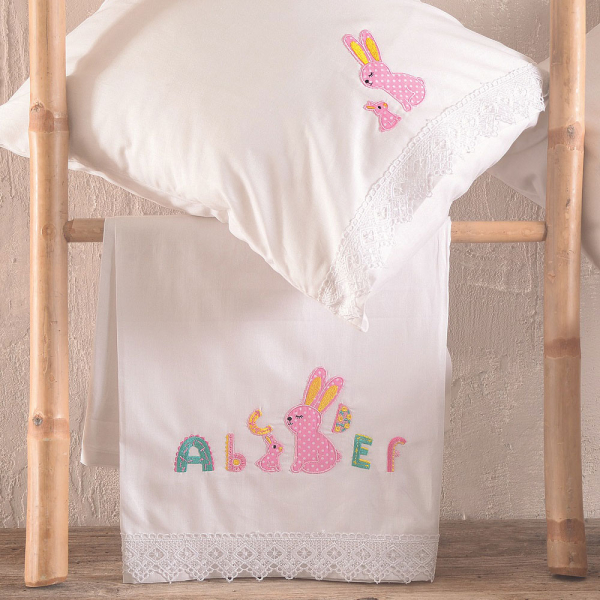 Σεντόνια Κούνιας (Σετ) Rythmos Miffy Pink