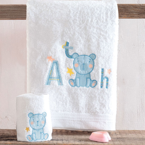 Βρεφικές Πετσέτες (Σετ 2τμχ) Rythmos Arthur Ciel