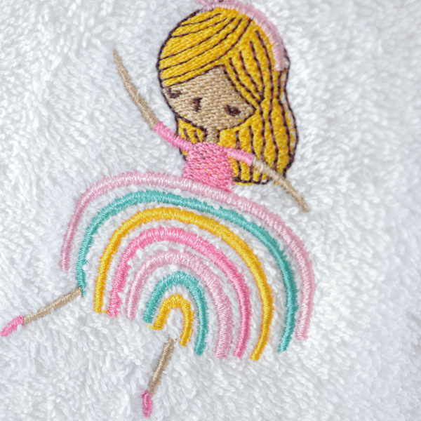 Βρεφικές Πετσέτες (Σετ 2τμχ) Rythmos Rainbow Girls