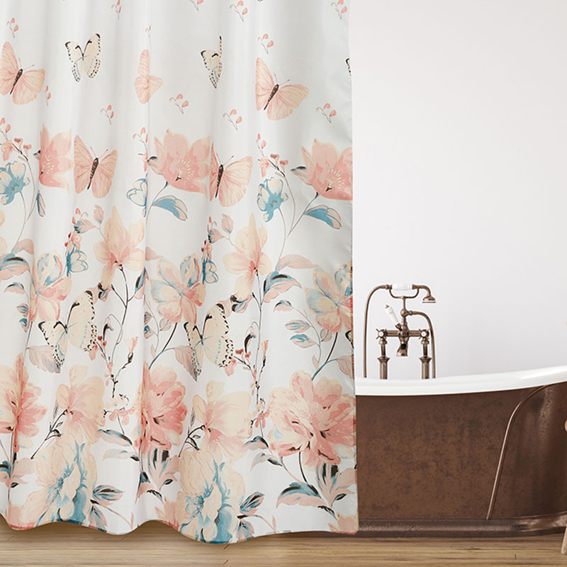 Κουρτίνα Μπάνιου (180x180) Με Κρίκους Whitegg BC119