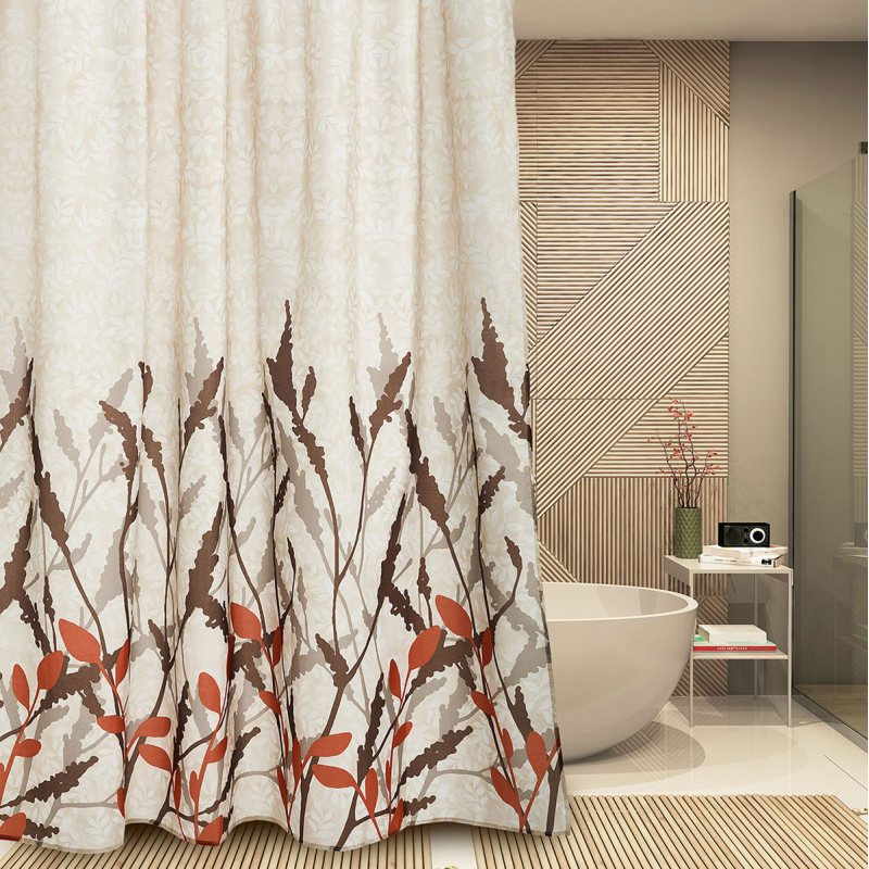 Κουρτίνα Μπάνιου (180x180) Με Κρίκους Whitegg BC122