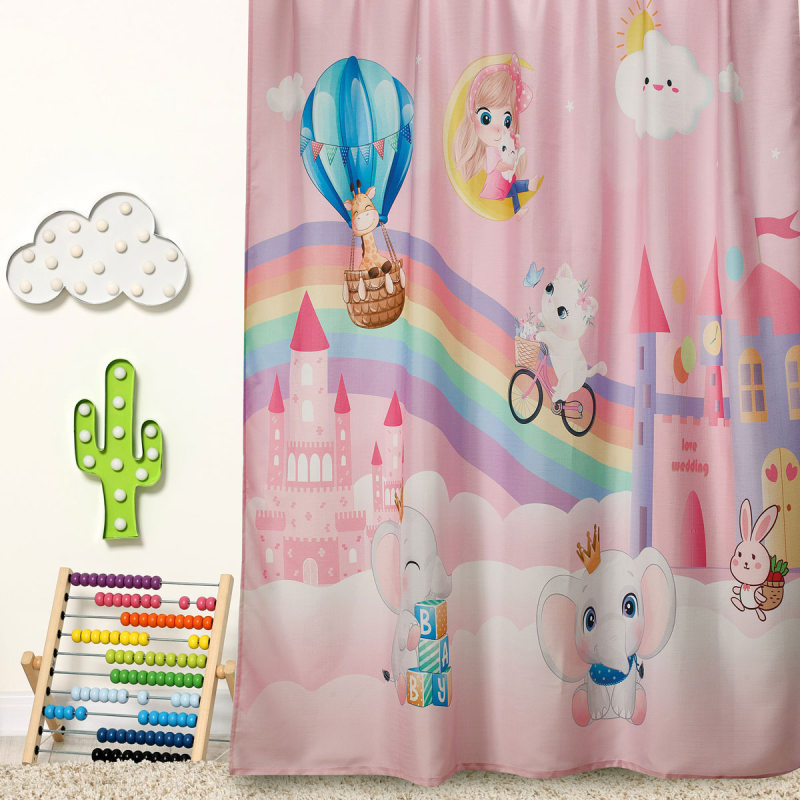 Παιδική Κουρτίνα (260x280) Με Τρέσα Whitegg K0201