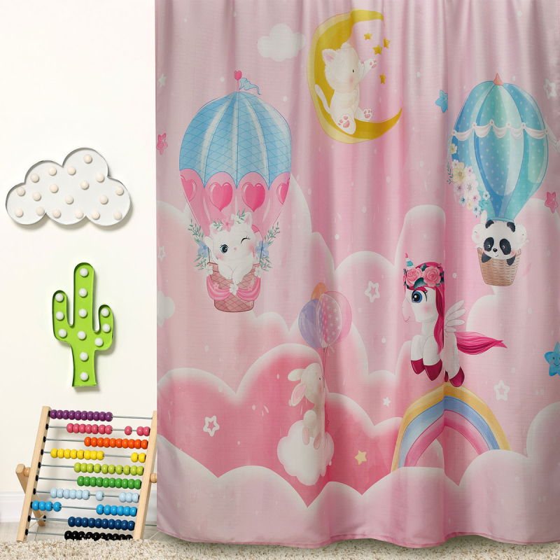 Παιδική Κουρτίνα (260x280) Με Τρέσα Whitegg K0202