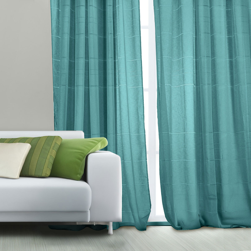 Κουρτίνα (270x280) Με Τρουκς Whitegg K0180-1 Petrol