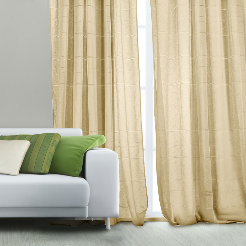 Κουρτίνα (270x280) Με Τρουκς Whitegg K0180-5 Beige