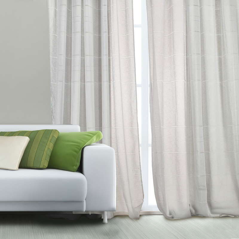 Κουρτίνα (270x280) Με Τρουκς Whitegg K0180-7 Ivory