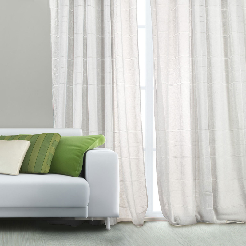 Κουρτίνα (270x280) Με Τρουκς Whitegg K0180-8 White