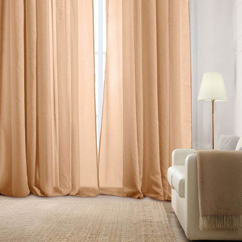 Κουρτίνα (270x280) Με Τρέσα Whitegg K0181-4 Peach